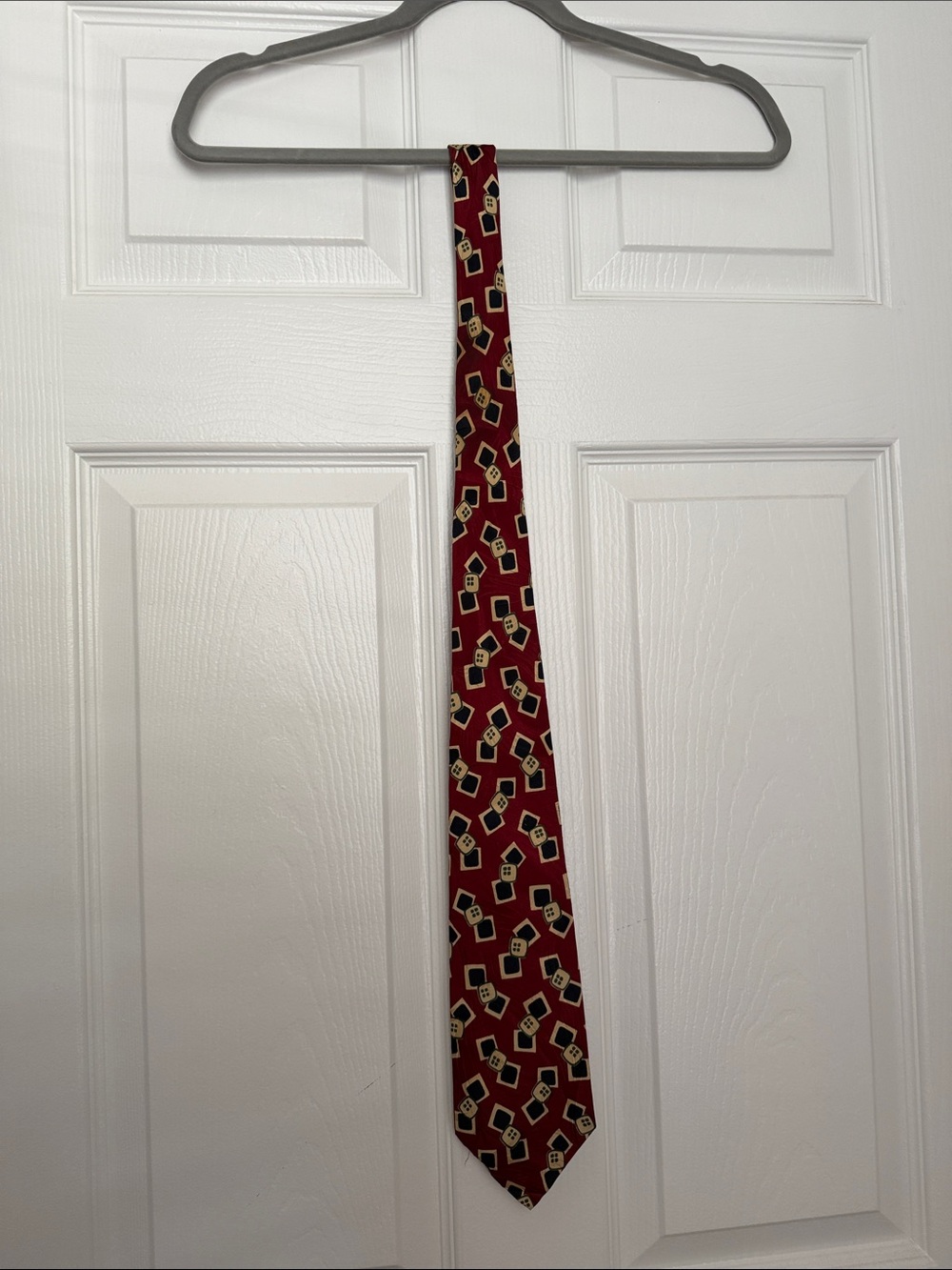 Classic Red Patterned Men's Tie